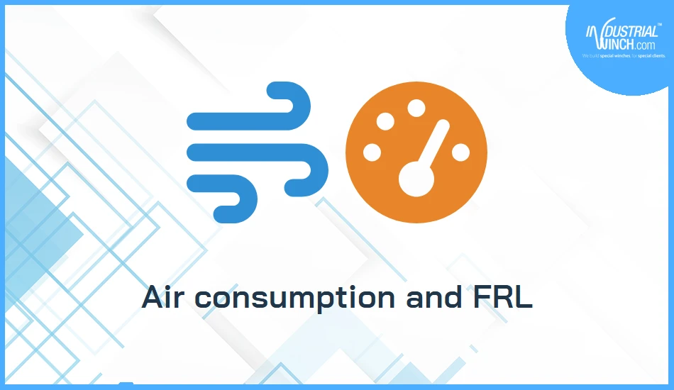 Air consumption and FRL: full pull from a pneumatic winch