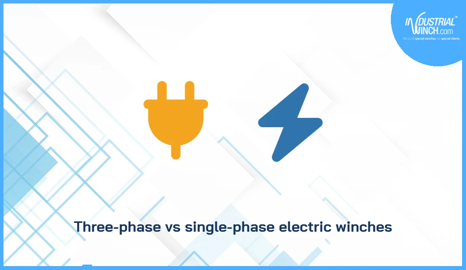 Three-phase vs single-phase electric winches