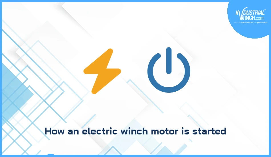 How an electric winch motor is started